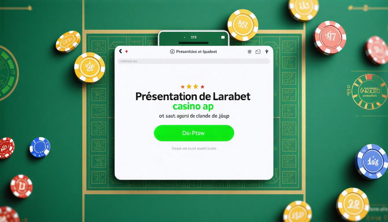 Présentation de Larabet casino app et options de jeu